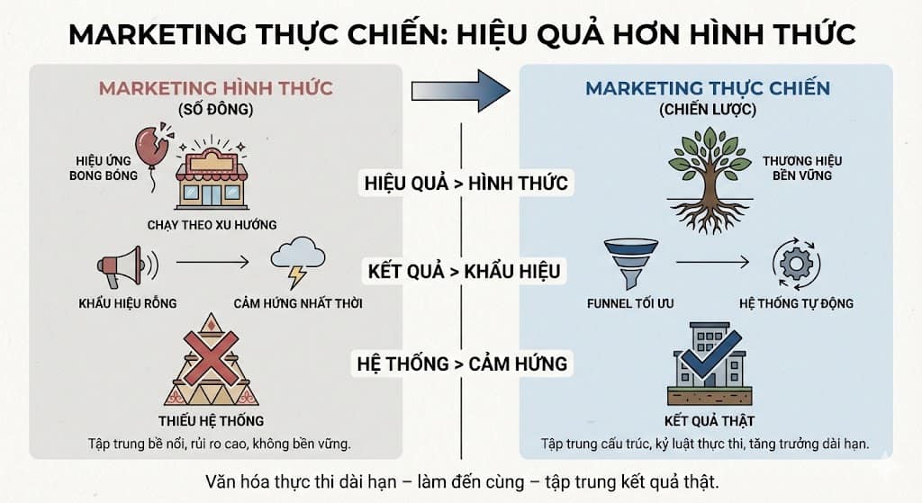 Marketing thực chiến hiệu quả hơn hình thức