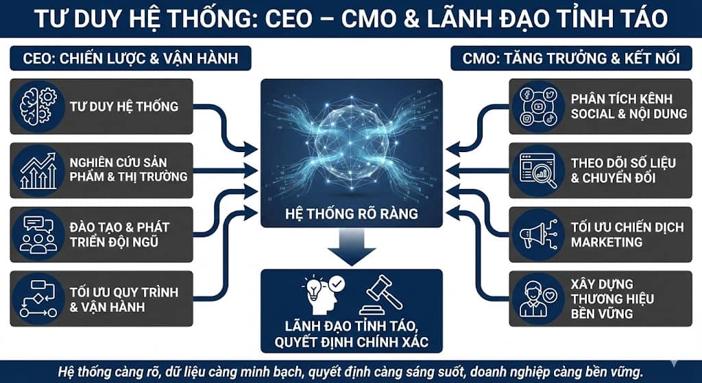 Tư duy hệ thống giúp CEO và CMO lãnh đạo tỉnh táo